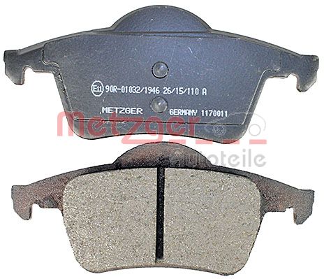METZGER 1170011 Bremsbelagsatz, Scheibenbremse